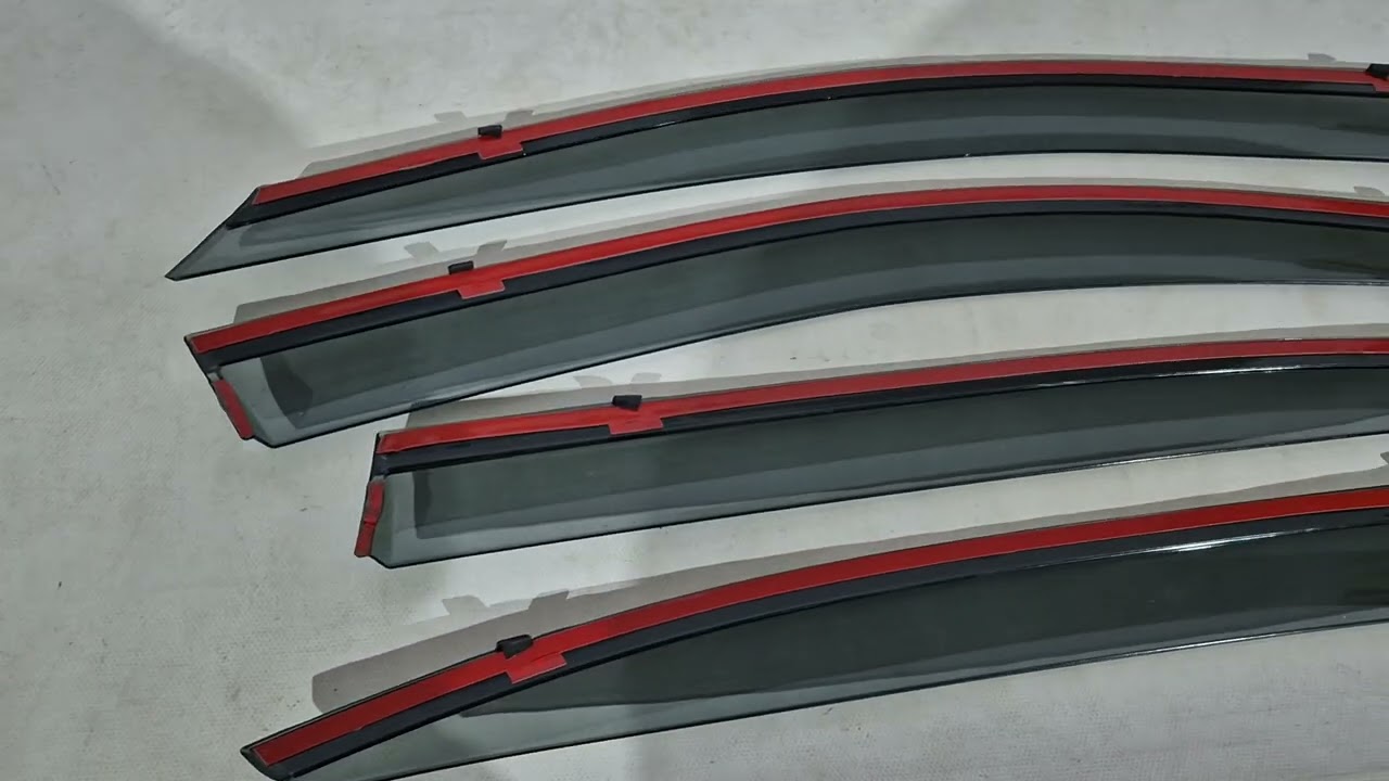Skoda Octavia II A5 2010–2013 Raamwindschermen met chromen sierlijst Niken Luxury (SD, 4 stuks) Video 1