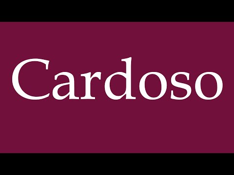 How to Pronounce ''Cardoso'' Correctly in German