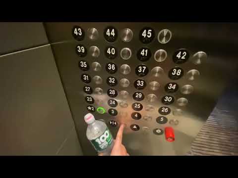 SUPER FAST 1200 FPM Otis Series 4 traction elevators @ The Westin Times Square - New York City