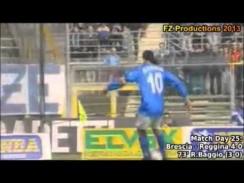 Serie A 2000-2001, day 25 Brescia - Reggina 4-0 (R.Baggio goal)