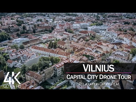 【4K】½ HOUR DRONE FILM: «Vilnius - Lithuania» 🔥🔥🔥 Ultra HD 🎵 Chillout (for 2160p Ambient UHD TV)