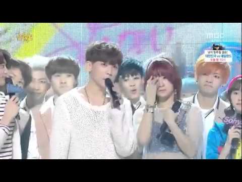 (140222) {K-Lover} Soyou X JungGiGo - No.1 + Encore @ Music Core (Live)
