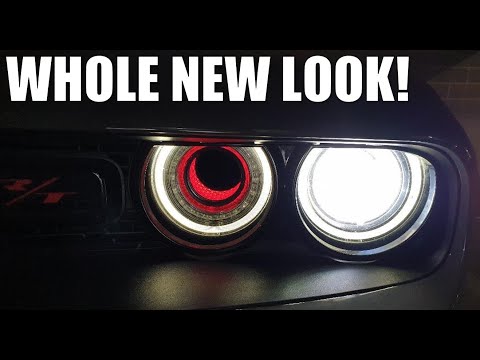 NEW MOD: HOW TO INSTALL FASTY\'S GARAGE LIGHTED HEADLIGHT AIR INLET TUBES ON THE DODGE CHALLENGER