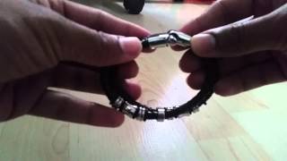 How to open and close clasp on mens bracelet