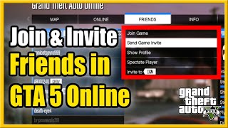 How to Join a Friends Game Session in GTA 5 Online or Invite to Game (Easy Method!)
