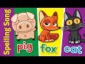 The Spelling Song Learn To Spell 3 Letter Words Kindergarten Preschool ESL Fun Kids English