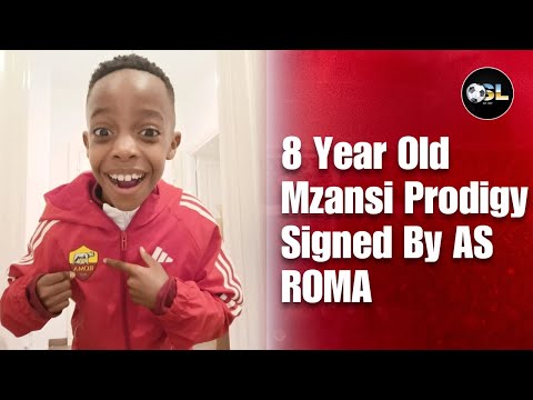 8-Year-Old South African Football Star Ikenna Tladi Signs with AS Roma! 🇿🇦⚽️🇮🇹