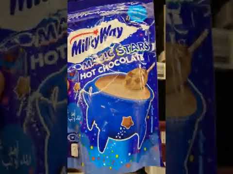 MILKYWAY MAGIC STARS HOT CHOCOLATE  #GroceryStoreFinds #shorts