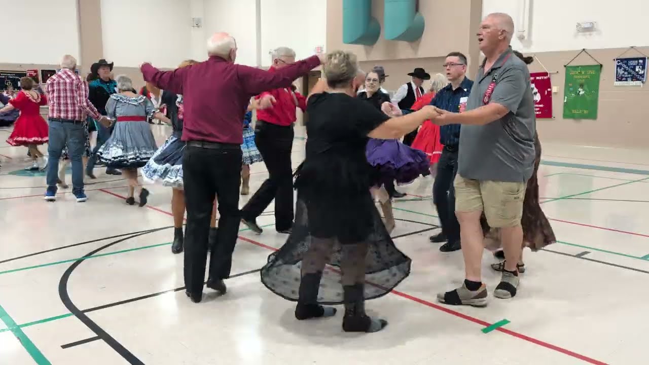 Square dancing with Jason Raleigh calling at the Missouri State Festival 2025.