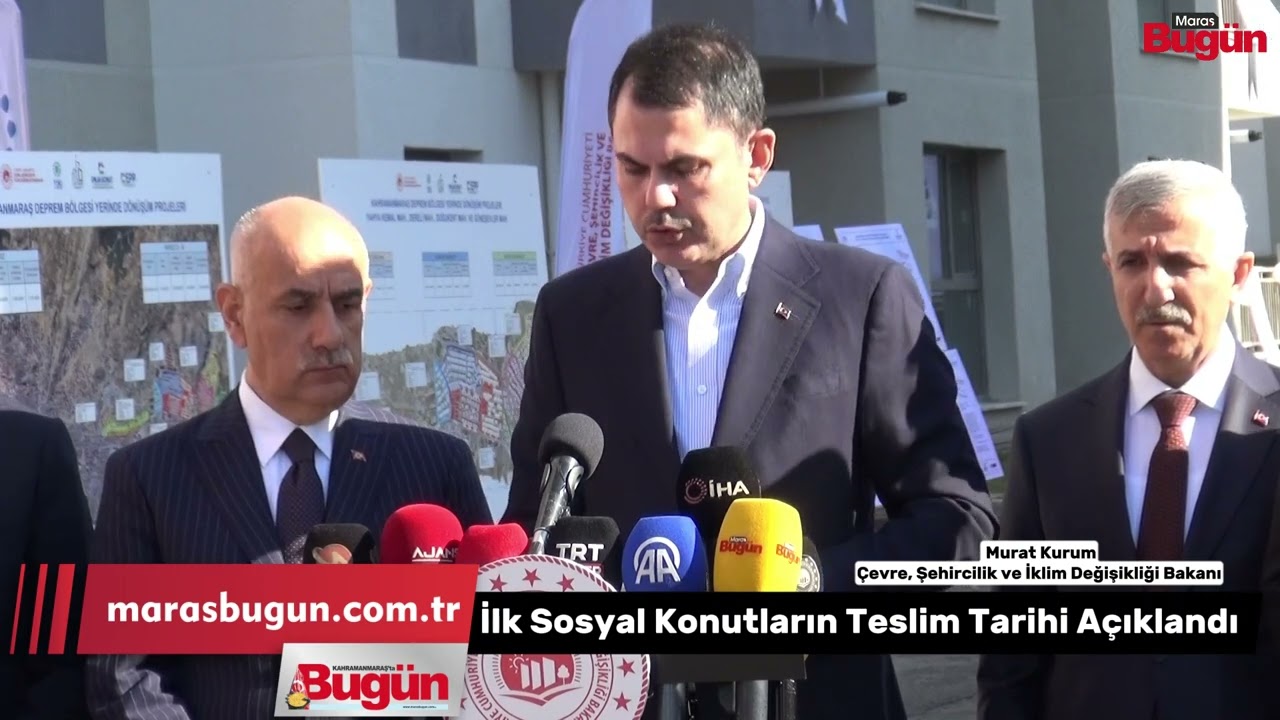 Murat Kurum Sosyal Konutların Teslim Tarihini Açıkladı