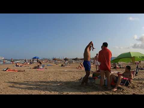 Spain Valencia Beach 2021 4K Walk Spain 2021
