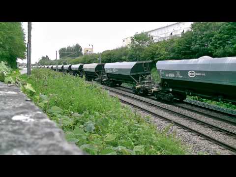 (HD) Euro Cargo Rail Class 77 (66) 77024 Departs Caffiers Yard - 22/5/14
