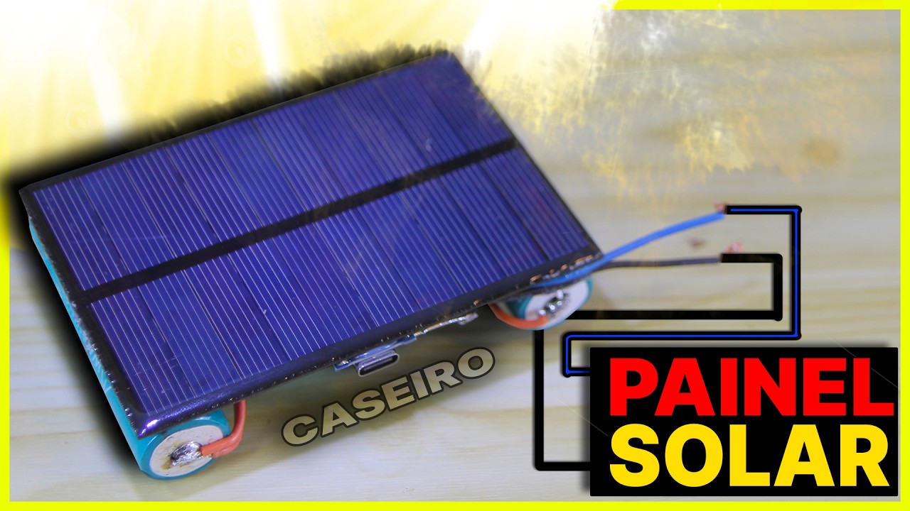 Como Fazer ENERGIA SOLAR  ⚡ Melhor luz de emergência solar automática CASEIRA!