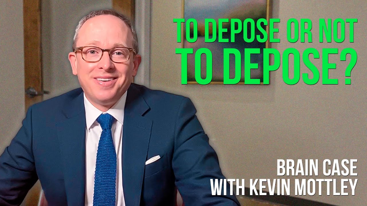 To Depose or Not to Depose: Part 1