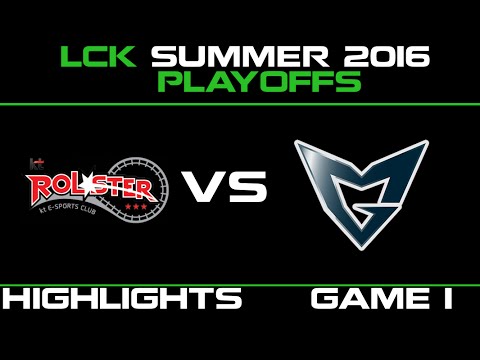KT vs SSG Game 1 Highlights LCK Champions Summer Playoffs 2016 KT Rolster vs Samsung   SSG vs KT