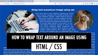 How to wrap text around an image using HTML/CSS