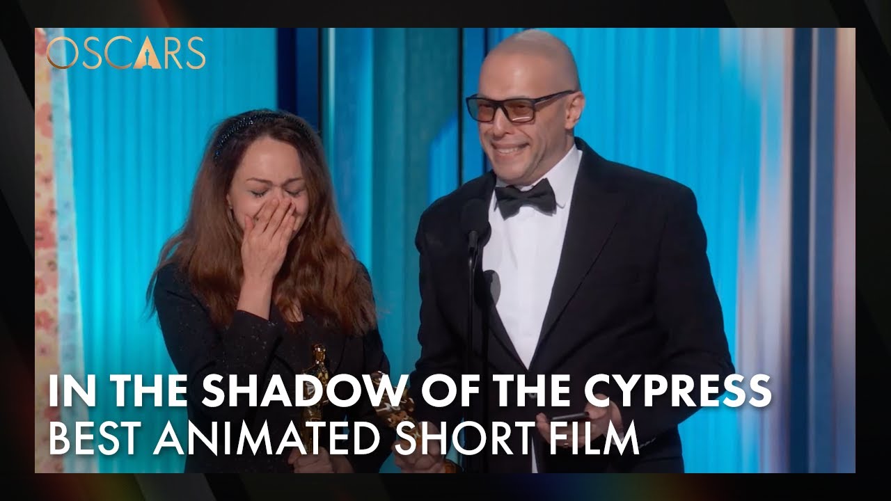 'In the Shadow of the Cypress' Wins Best Animated Short Film | 97th Oscars Speech (2025)