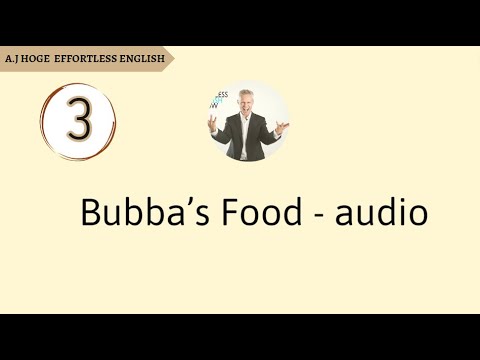 Inglês sem esforço - Bubba’s Food - Áudio