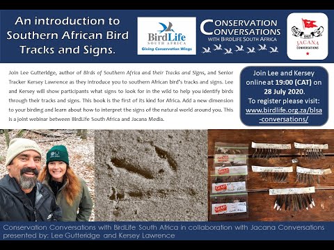 Conservation Conversations: Lee Gutteridge & Kersey Lawrence -  Bird Tracks & Signs (28 July 2020)