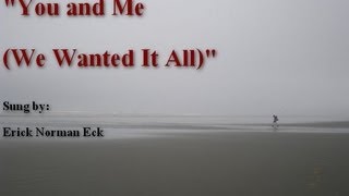 You and Me (We Wanted It All)
