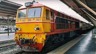 Train in Thailand. Wash wagons. Type of wagons at Bangkok railway station. (Hua Lamphong)