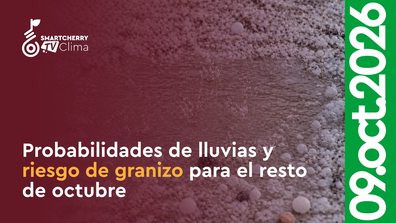 Alerta agroclimática: Probabilidades de lluvias y riesgo de granizo para el resto de octubre
