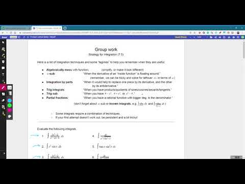 C2, 4/17: Section 7.5 - Strategy for Integration, part 1