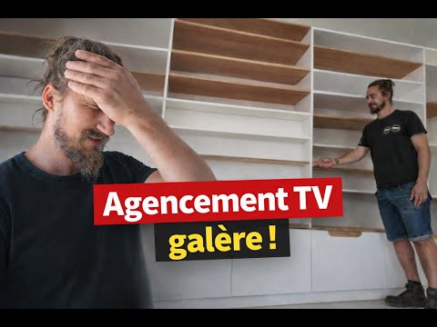 A real pain! The L-shaped sideboard doesn't turn very well. #bookshelf #tv