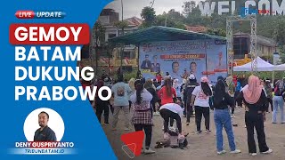 Deklarasi Gemoy Batam Dukung Prabowo-Gibran, Ibu-ibu Gelar Zumba di Dataran Welcome to Batam