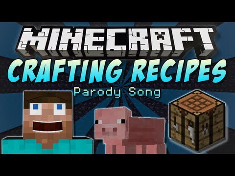 ♪ "Crafting Recipes" A Minecraft Parody Song of One Direction's "Little Things" ♪