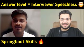 Java Spring Boot 4 Yrs Interview Experience (Tricky Questions)