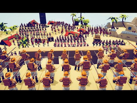 300x BRITISH ARMY SIEGE SPANISH ARMY CASTLE - Totally Accurate Battle Simulator TABS