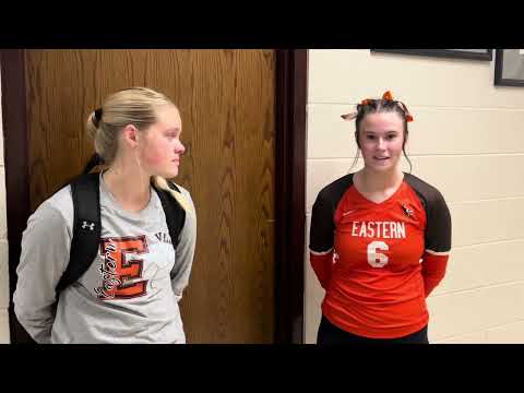 Eastern’s Laken Gullett and Aubrey Quillen discuss win over Oak Hill 