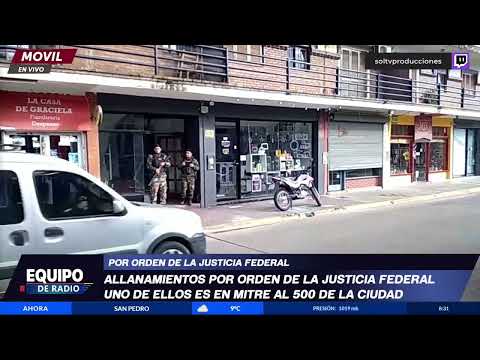 Allanamientos en Mitre al 1500