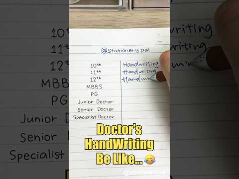 Doctor's handwriting be like...😂😂😂 #shorts