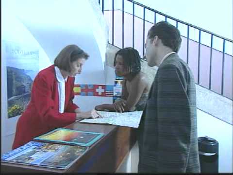 O balcão de informações turísticas