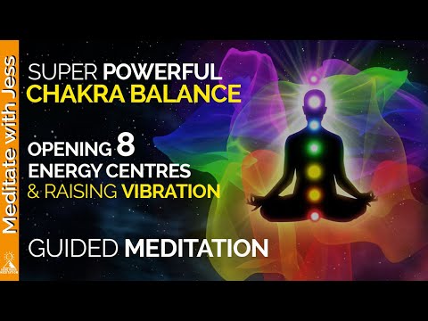 Powerful Chakra Activation to Raise Your Vibration.  8 Energy Centres Guided Meditation.