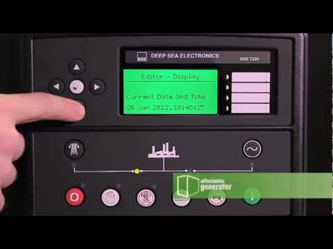 How to set the Date and Time on your Deep Sea 7220 digital controller