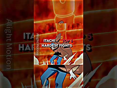 Itachi top 5 hardest fights|#edit#shorts#naruto#itachi
