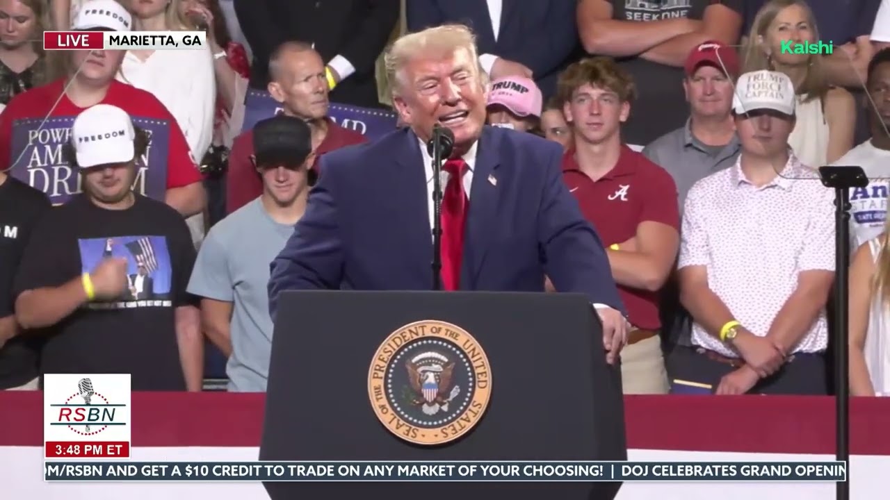 FULL EVENT: President Trump Holds a Massive Rally in Marietta, Georgia - 07/22/26