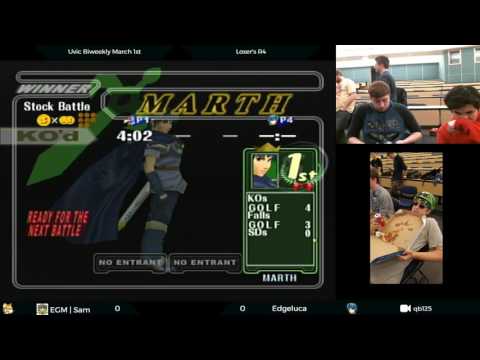 UVic Biweekly March 1st - EGM | Sam (Falco) vs Edgeluca (Marth) - Winner's Finals