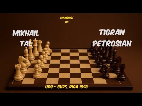 Mikhail Tal vs Tigran Petrosian (URS - ch25, Riga 1958) #chess