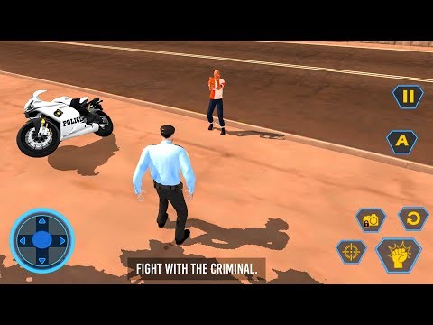 US Police Motor Bike Chase City Gangster Fight - Android Gameplay