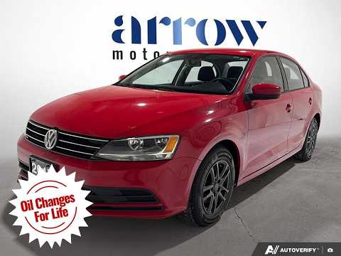 2017 Volkswagen Jetta Sedan 4dr 1.4 TSI Auto Trendline+ in Red for sale at Arrow Motors in Aylmer, ON
