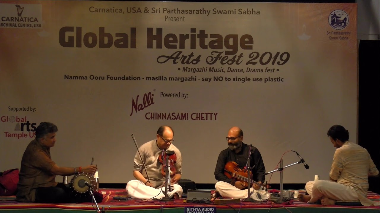 Global Heritage Art Fest 2019 | Carnatica | SPSS | Carnatic Violin | Vittal Ramamurthy & VVS Murari