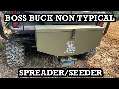 BOSS BUCK NON-TYPICAL UTV/ATV SEEDER. How to assemble and use.