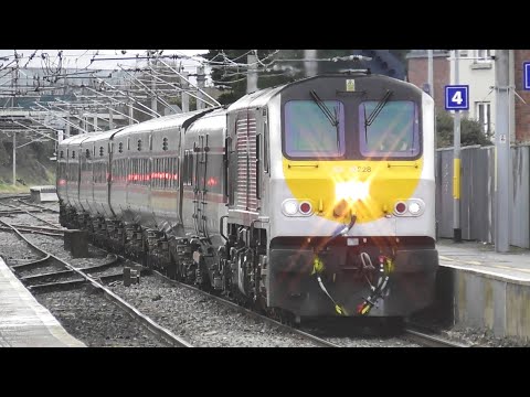 Irish Rail 201 Class Loco 228 + Enterprise Train 9004 - Howth Junction Station, Dublin