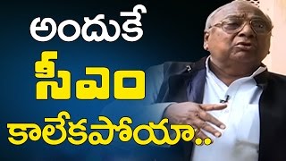 That’s the Reason I didn’t Become CM : V Hanumantha Rao | Face To Face