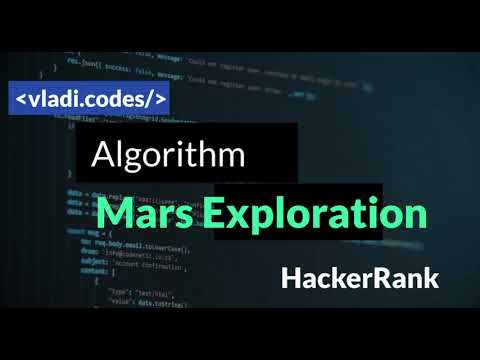 Algorithm Mars Exploration Solution
