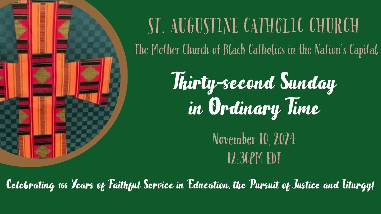 Sunday Mass Livestream | Thirty-second Sunday in Ordinary Time (November 10, 2024)